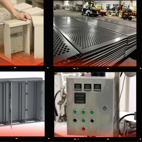a variety of metal parts